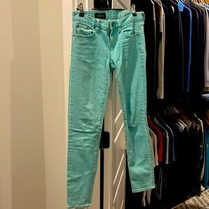 J. Crew Toothpick 25 ankle jeans in summer color